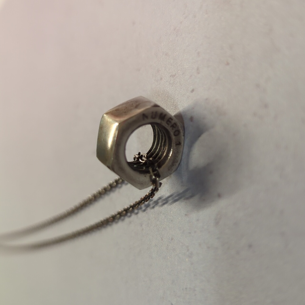 KrisVanAssche Bolt Sterling Silver Pendant and Necklace